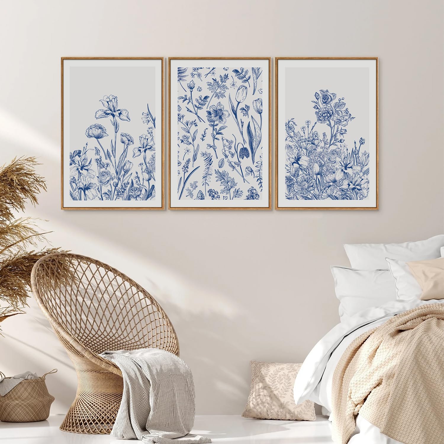 BOTANICAL ART 【import品】 Cattleya Memoria bleui: Vintage Botanical Orchid Wall Art